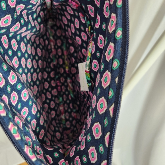 Vera Bradley Hipster Crossbody Bag Petal Paisley Blue Pink Cloth - Picture 13 of 14